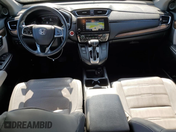 2019 Honda CR-V Touring with VIN 2HKRW2H9XKH607064, listed as a Copart auction lot 50198155 with 56,802 mi miles and Salvage Title. Bid and sale history available at carsss.com. Image 8.
