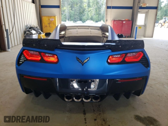 2015 Chevrolet Corvette Z51 3LT with VIN 1G1YM2D78F5107814, listed as a Copart auction lot 67974484 with 36,866 mi miles and Salvage title. Bid and sale history available at DreamBid. Image 6.