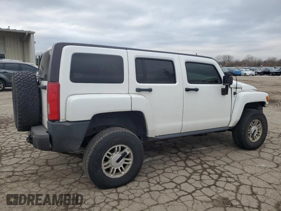 2007 Hummer H3 SUV with VIN 5GTDN13E478256422, listed as a Copart auction lot 84375874 with 203,057 mi miles and Salvage Title. Bid and sale history available at DreamBid. Image 3.