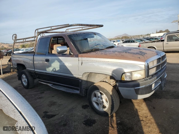1997 Dodge Ram 1500 with VIN 1B7HF13Y8VJ548175, listed as a Copart auction lot 78547814 with 133,167 mi miles and Salvage Title. Bid and sale history available at carsss.com. Image 4.