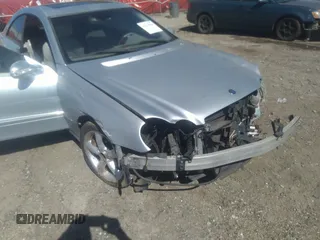 2005 Mercedes-Benz CLK 3.2L with VIN WDBTJ65J25F127494, listed as a IAAI auction lot 41679956 with 106,746 mi miles. Bid and sale history available at carsss.com. Image 6.