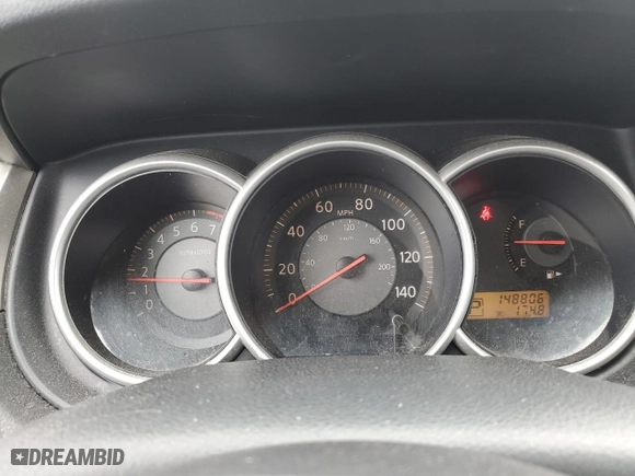 2008 Nissan Versa 1.8 SL with VIN 3N1BC13E18L447533, listed as a Copart auction lot 51224975 with 148,806 mi miles and Salvage Title. Bid and sale history available at carsss.com. Image 9.