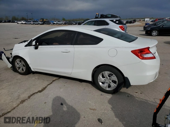 2013 Honda Civic Cpe LX with VIN 2HGFG3B56DH509156, listed as a Copart auction lot 52048035 with 72,491 mi miles and Salvage Title. Bid and sale history available at carsss.com. Image 2.