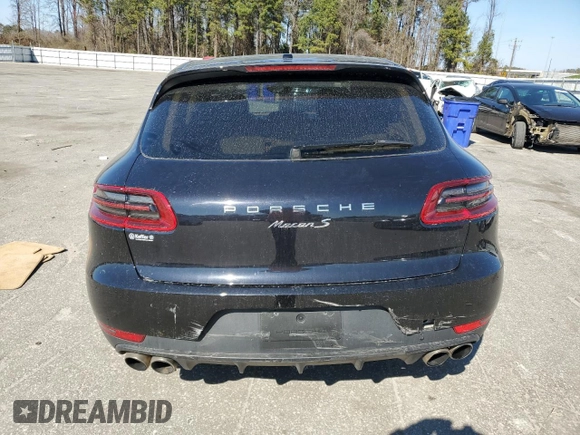 2015 Porsche Macan S with VIN WP1AB2A50FLB62561, listed as a Copart auction lot 46398925 with 90,180 mi miles and Salvage Title. Bid and sale history available at carsss.com. Image 6.