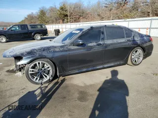 2019 BMW 7 Series 740i xDrive with VIN WBA7E4C56KGV70297, listed as a Copart auction lot 78858504 with 81,874 mi miles and Salvage Title. Bid and sale history available at carsss.com. Image 1.