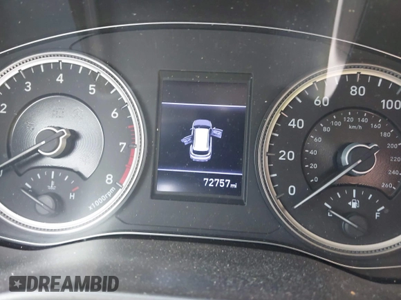 2019 Hyundai Santa Fe SE with VIN 5NMS23AD2KH108936, listed as a IAAI auction lot 42626196 with 72,757 mi miles and . Bid and sale history available at DreamBid. Image 7.