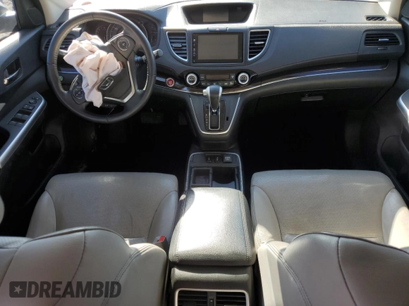 2015 Honda CR-V EX-L with VIN 2HKRM4H74FH705495, listed as a Copart auction lot 43537685 with Not Provided miles and Salvage Title. Bid and sale history available at carsss.com. Image 8.