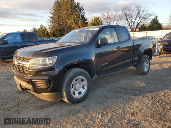 2021 Chevrolet Colorado 4WD Work Truck with VIN 1GCHTBEN5M1181798, listed as a Copart auction lot 82525004 with 38,705 mi miles and Salvage Title. Bid and sale history available at carsss.com. Image 1.