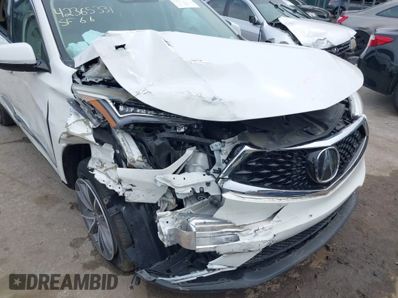 2020 Acura RDX Technology with VIN 5J8TC1H53LL011752, listed as a IAAI auction lot 42365331 with 43,039 mi miles and . Bid and sale history available at DreamBid. Image 6.