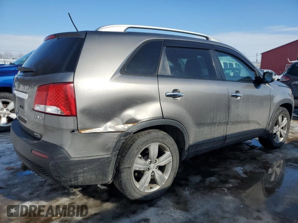 2012 Kia Sorento EX with VIN 5XYKUDA28CG270502, listed as a Copart auction lot 46666665 with 171,316 mi miles and Clean Title. Bid and sale history available at carsss.com. Image 3.