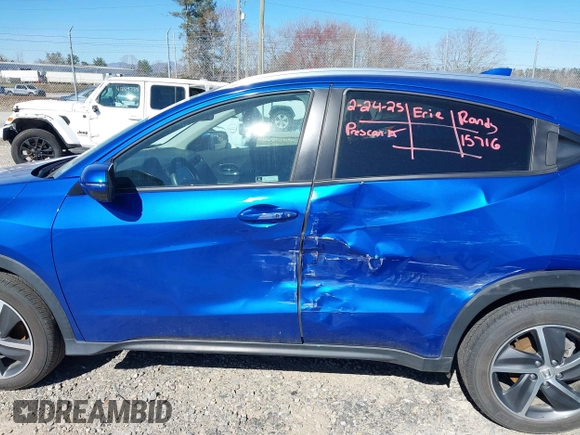 2022 Honda HR-V EX with VIN 3CZRU6H50NM765075, listed as a IAAI auction lot 41790465 with 75,144 mi miles. Bid and sale history available at carsss.com. Image 14.