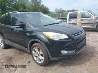 2014 Ford Escape Titanium with VIN 1FMCU0JX1EUD71953, listed as a IAAI auction lot 42036023 with 165,624 mi miles. Bid and sale history available at carsss.com. Image 1.