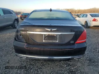 2018 Genesis G90 5.0L Ultimate with VIN KMHG54JHXJU041172, listed as a Copart auction lot 46804345 with 39,727 mi miles and Salvage Title. Bid and sale history available at carsss.com. Image 6.