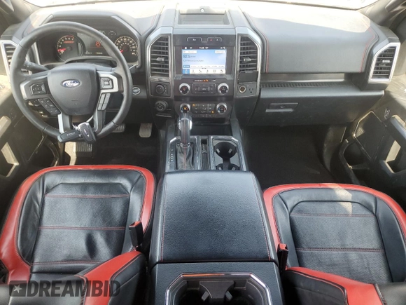 2019 Ford F-150 XL with VIN 1FTEW1E41KFA80964, listed as a Copart auction lot 53371845 with 146,739 mi miles and Salvage title. Bid and sale history available at DreamBid. Image 8.