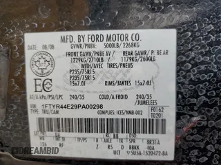 2009 Ford Ranger XLT with VIN 1FTYR44E29PA00298, listed as a Copart auction lot 77424074 with 186,750 mi miles and Clean title. Bid and sale history available at DreamBid. Image 12.