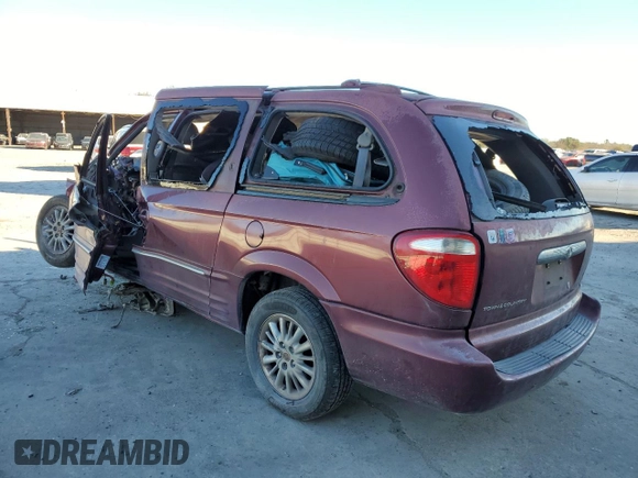 2002 Chrysler Town & Country Limited with VIN 2C8GP64L02R638032, listed as a Copart auction lot 37006633 with Not Provided miles and Non Repairable. Bid and sale history available at carsss.com. Image 2.