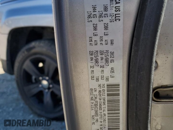 2017 Jeep Patriot Latitude with VIN 1C4NJPFB6HD184093, listed as a Copart auction lot 47581285 with 161,546 mi miles and Salvage Title. Bid and sale history available at DreamBid. Image 15.
