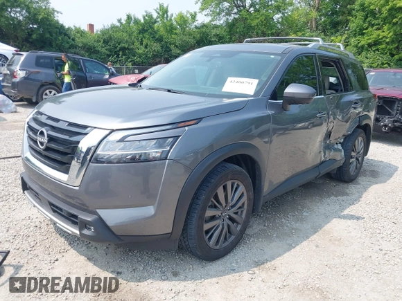 2022 Nissan Pathfinder SL with VIN 5N1DR3CD9NC262513, listed as a IAAI auction lot 42400791 with 46,587 mi miles and . Bid and sale history available at DreamBid. Image 19.