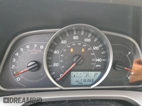 2013 Toyota RAV4 LE with VIN JTMBFREV9DD031956, listed as a Copart auction lot 59894725 with 116,368 mi miles and Salvage title. Bid and sale history available at DreamBid. Image 9.