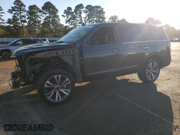 2020 Ford Expedition Platinum with VIN 1FMJU1MT6LEA24437, listed as a Copart auction lot 81799444 with 60,947 mi miles and Salvage Title. Bid and sale history available at carsss.com. Image 1.