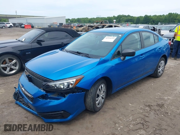 2021 Subaru Impreza with VIN 4S3GKAB6XM3607348, listed as a IAAI auction lot 42554219 with 38,722 mi miles and . Bid and sale history available at DreamBid. Image 18.