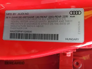 2015 Audi A3 Premium Plus z VIN WAUCCGFF4F1026500, wystawiony jako Copart lot #88357295 z przebiegiem 147 533 mil mil oraz Szkoda całkowita • Salvage title. Historia ofert i sprzedaży dostępna na DreamBid. Obrazek 12.