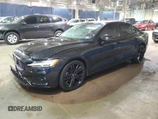 2023 Volvo S60 Plus Black Edition with VIN 7JRL12FHXPG249329, listed as a Copart auction lot 87697775 with 42,928 mi miles and Salvage title. Bid and sale history available at DreamBid. Image 1.