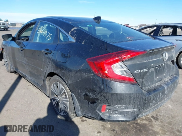 2017 Honda Civic Sedan EX-L with VIN 19XFC1F77HE015318, listed as a IAAI auction lot 41664375 with 61,011 mi miles. Bid and sale history available at carsss.com. Image 3.