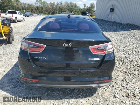 2016 Kia Optima Hybrid EX with VIN KNAGN4ADXG5094181, listed as a Copart auction lot 73480994 with 90,721 mi miles and Salvage Title. Bid and sale history available at carsss.com. Image 6.