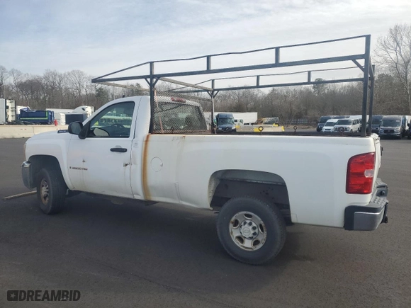 2007 Chevrolet Silverado 2500HD Work Truck with VIN 1GCHC24K07E510606, listed as a Copart auction lot 43170545 with NaN miles and Clean Title. Bid and sale history available at carsss.com. Image 2.