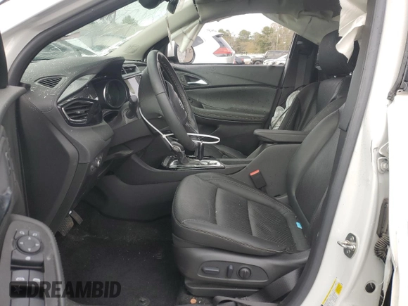 2023 Buick Encore GX Essence with VIN KL4MMFSL7PB107636, listed as a Copart auction lot 89350735 with 27,108 mi miles and Salvage title. Bid and sale history available at DreamBid. Image 7.