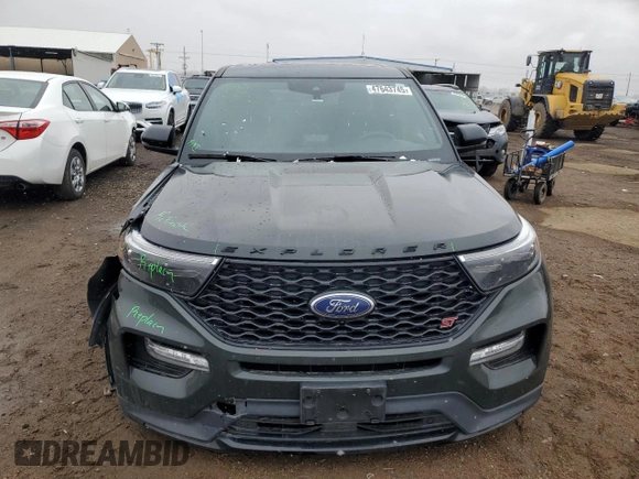 2022 Ford Explorer ST with VIN 1FM5K8GC6NGB02881, listed as a Copart auction lot 47643745 with 72,324 mi miles and Salvage Title. Bid and sale history available at carsss.com. Image 5.