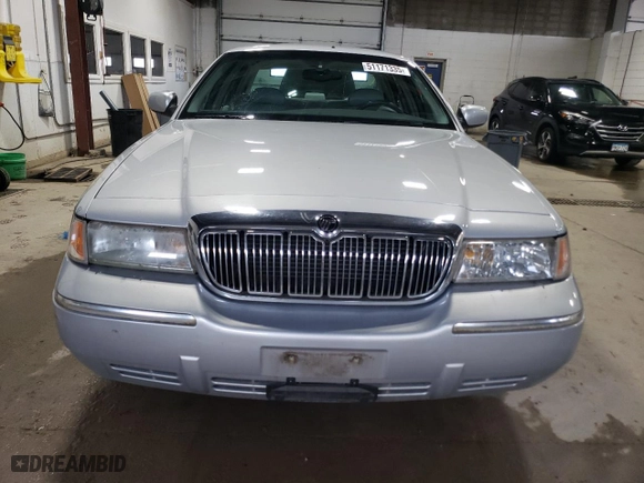 1999 Mercury Grand Marquis LS with VIN 2MEFM75W9XX710903, listed as a Copart auction lot 51171335 with 0 mi miles and Salvage Title. Bid and sale history available at carsss.com. Image 5.