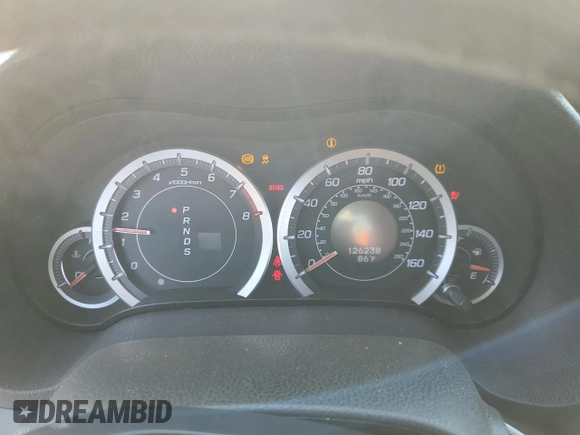 2011 Acura TSX with VIN JH4CU2F68BC000627, listed as a Copart auction lot 62709615 with 126,238 mi miles and Salvage title. Bid and sale history available at DreamBid. Image 9.