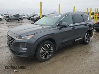 2020 Hyundai Santa Fe Limited with VIN 5NMS5CAA9LH217487, listed as a Copart auction lot 43369255 with 52,798 mi miles and Salvage Title. Bid and sale history available at carsss.com. Image 1.