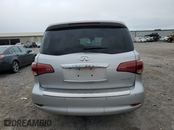 2016 Infiniti QX80 with VIN JN8AZ2NF5G9613664, listed as a Copart auction lot 56059585 with 152,309 mi miles and Salvage title. Bid and sale history available at DreamBid. Image 6.