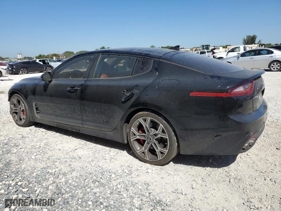 2019 Kia Stinger GT with VIN KNAE35LCXK6055410, listed as a Copart auction lot 48775755 with 72,549 mi miles and Salvage Title. Bid and sale history available at carsss.com. Image 2.
