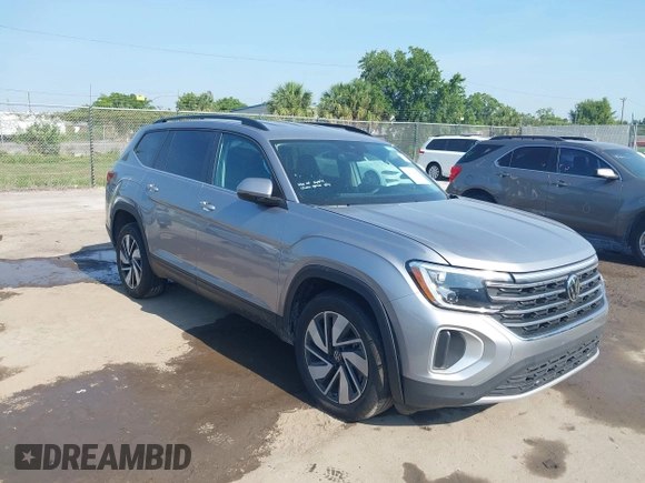 2025 Volkswagen Atlas SE with VIN 1V2WR2CA2SC508079, listed as a IAAI auction lot 42312651 with 10,436 mi miles and . Bid and sale history available at DreamBid. Image 1.