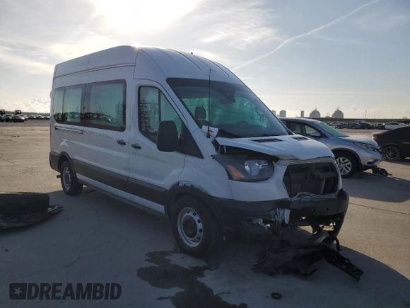 2023 Ford Transit Passenger XL z VIN 1FBAX2X80PKA62847, wystawiony jako Copart lot #57968365 z przebiegiem 51 106 mil mil oraz Szkoda całkowita • Salvage title. Historia ofert i sprzedaży dostępna na DreamBid. Obrazek 4.