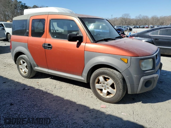 2005 Honda Element EX with VIN 5J6YH28695L029867, listed as a Copart auction lot 46743975 with 244,334 mi miles and Clean Title. Bid and sale history available at DreamBid. Image 4.