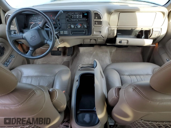 1999 Chevrolet Suburban with VIN 1GNGK26J9XJ518169, listed as a Copart auction lot 89381325 with 53,435 mi miles and Salvage Title. Bid and sale history available at carsss.com. Image 8.