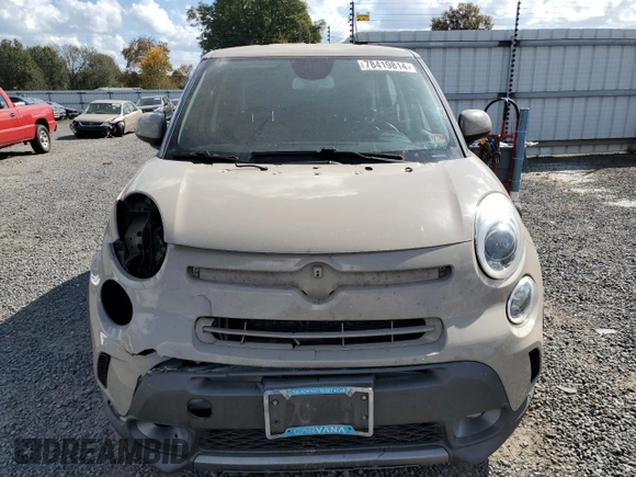 2014 FIAT 500L Trekking with VIN ZFBCFADH2EZ008916, listed as a Copart auction lot 78419814 with 97,021 mi miles and Salvage Title. Bid and sale history available at carsss.com. Image 5.