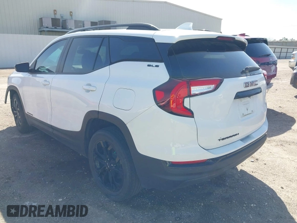 2022 GMC Terrain SLE with VIN 3GKALMEV2NL273267, listed as a IAAI auction lot 41713611 with 25,198 mi miles. Bid and sale history available at carsss.com. Image 3.