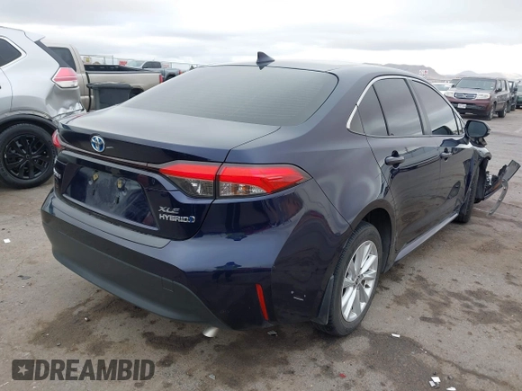 2023 Toyota Corolla Hybrid LE with VIN JTDBCMFE8PJ003081, listed as a IAAI auction lot 41041004 with 19,146 mi miles. Bid and sale history available at carsss.com. Image 4.