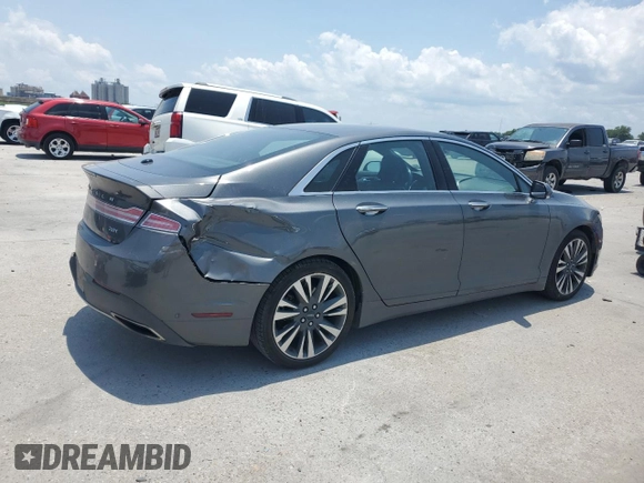 2019 Lincoln MKZ Reserve II with VIN 3LN6L5E93KR617686, listed as a Copart auction lot 59382415 with 53,562 mi miles and Salvage title. Bid and sale history available at DreamBid. Image 3.