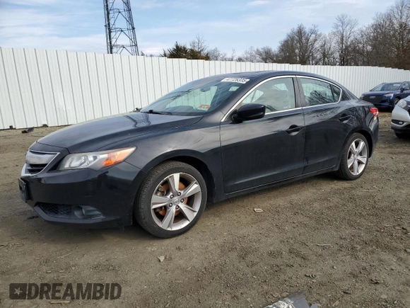 2013 Acura ILX 2.4L Premium Pkg with VIN 19VDE2E59DE000653, listed as a Copart auction lot 47728335 with 131,482 mi miles and Salvage Title. Bid and sale history available at carsss.com. Image 1.