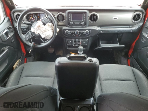 2020 Jeep Wrangler Unlimited Sport S with VIN 1C4HJXDG9LW285783, listed as a Copart auction lot 60877335 with 43,248 mi miles and Salvage title. Bid and sale history available at DreamBid. Image 8.