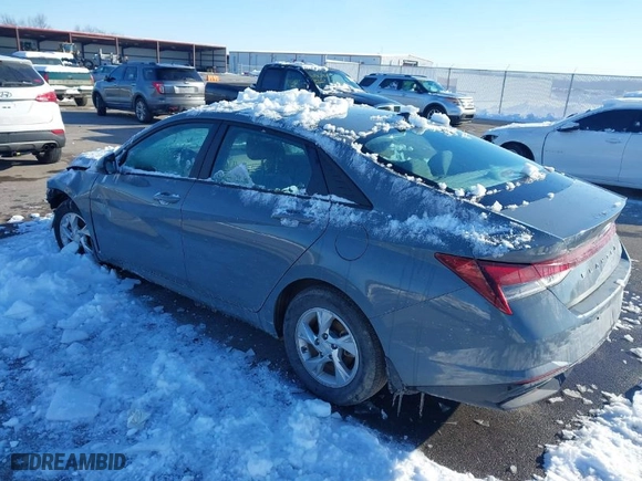 2022 Hyundai Elantra SE with VIN KMHLL4AG8NU259886, listed as a IAAI auction lot 41270628 with 65,457 mi miles. Bid and sale history available at carsss.com. Image 3.