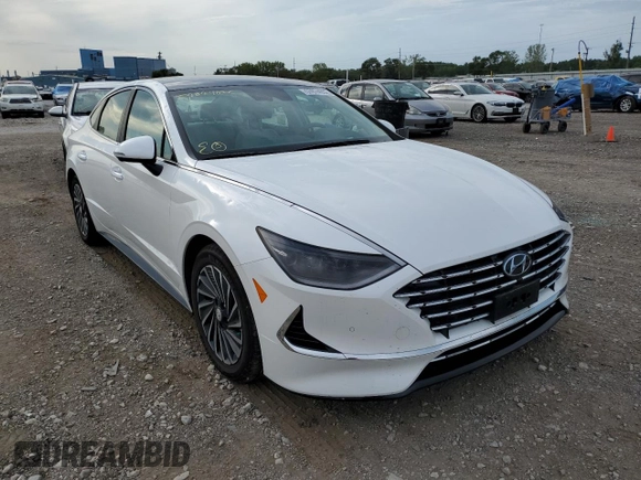 2021 Hyundai Sonata Hybrid Limited with VIN KMHL54JJ7MA032226, listed as a Copart auction lot 57874052 with 9,357 mi miles. Bid and sale history available at carsss.com. Image 1.