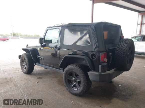 2015 Jeep Wrangler Sport with VIN 1C4AJWAG8FL550635, listed as a IAAI auction lot 42116285 with 111,782 mi miles. Bid and sale history available at carsss.com. Image 3.